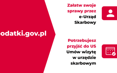 Załatwiaj swoje sprawy przez e-Urząd Skarbowy, a wizytę w urzędzie umawiaj na podatki.gov.pl