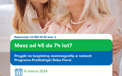 Zapraszamy na bezpłatną mammografię kobiety od 45 do 74 roku życia. Mammobus w Iławie zatrzyma się 6 marca!